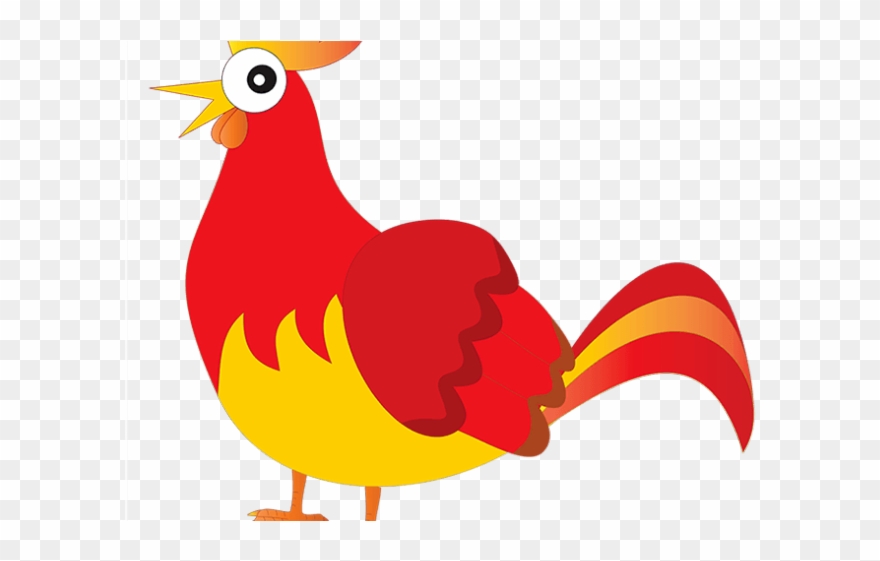 Chick clipart red.