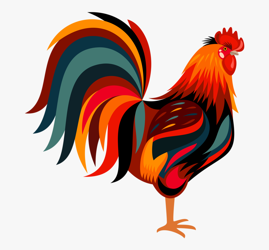 Rooster art png.