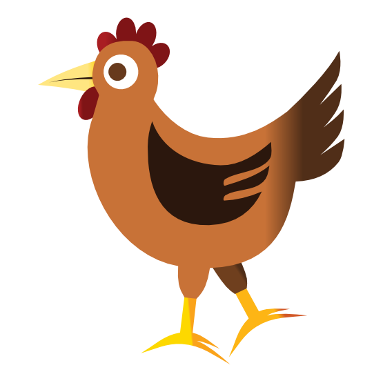 Simple Chicken Clipart