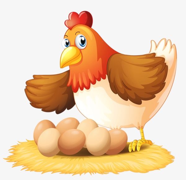 Hen And Eggs, Egg, Hen, Chicken PNG Transparent Clipart
