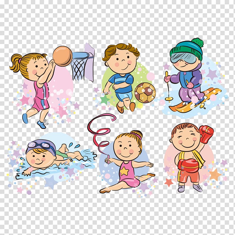 Recreational activities illustration, Cartoon Sport , Sport