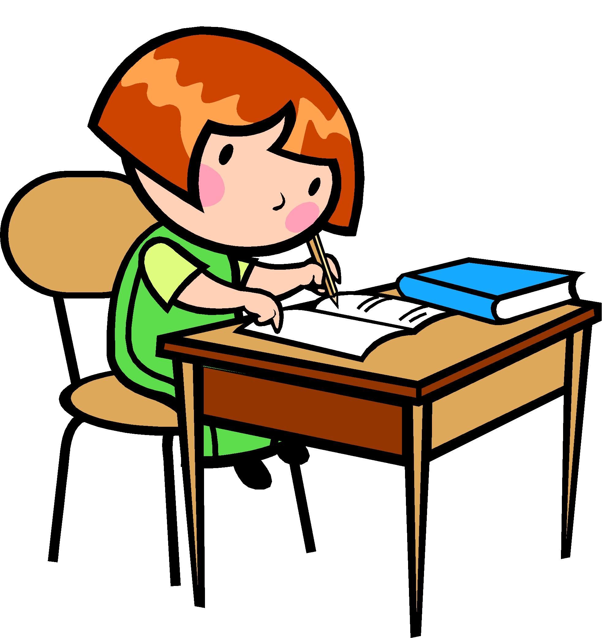 Free Boy And Girl Writing Clipart, Download Free Clip Art
