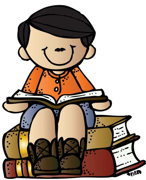 Melonheadz Writing Boy on books c melonheadz