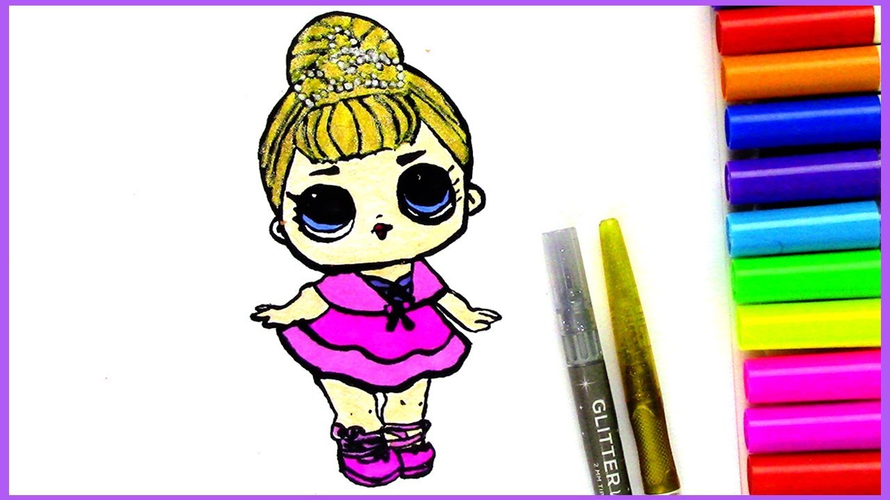 How to Draw and Color LOL Surprise Doll
