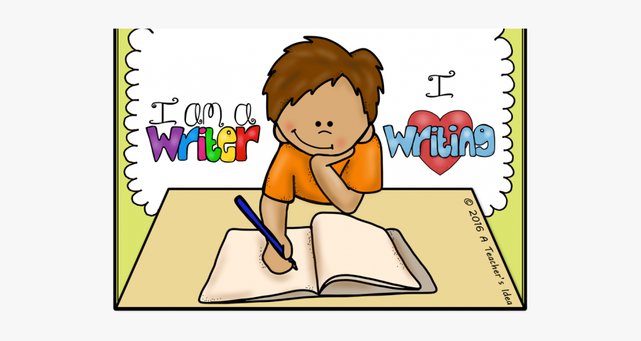 Stories Clipart Kid Writing