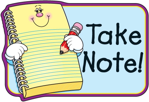 Writing Notes Clipart