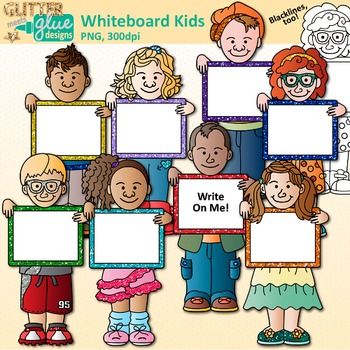 Whiteboard Kids Clip Art