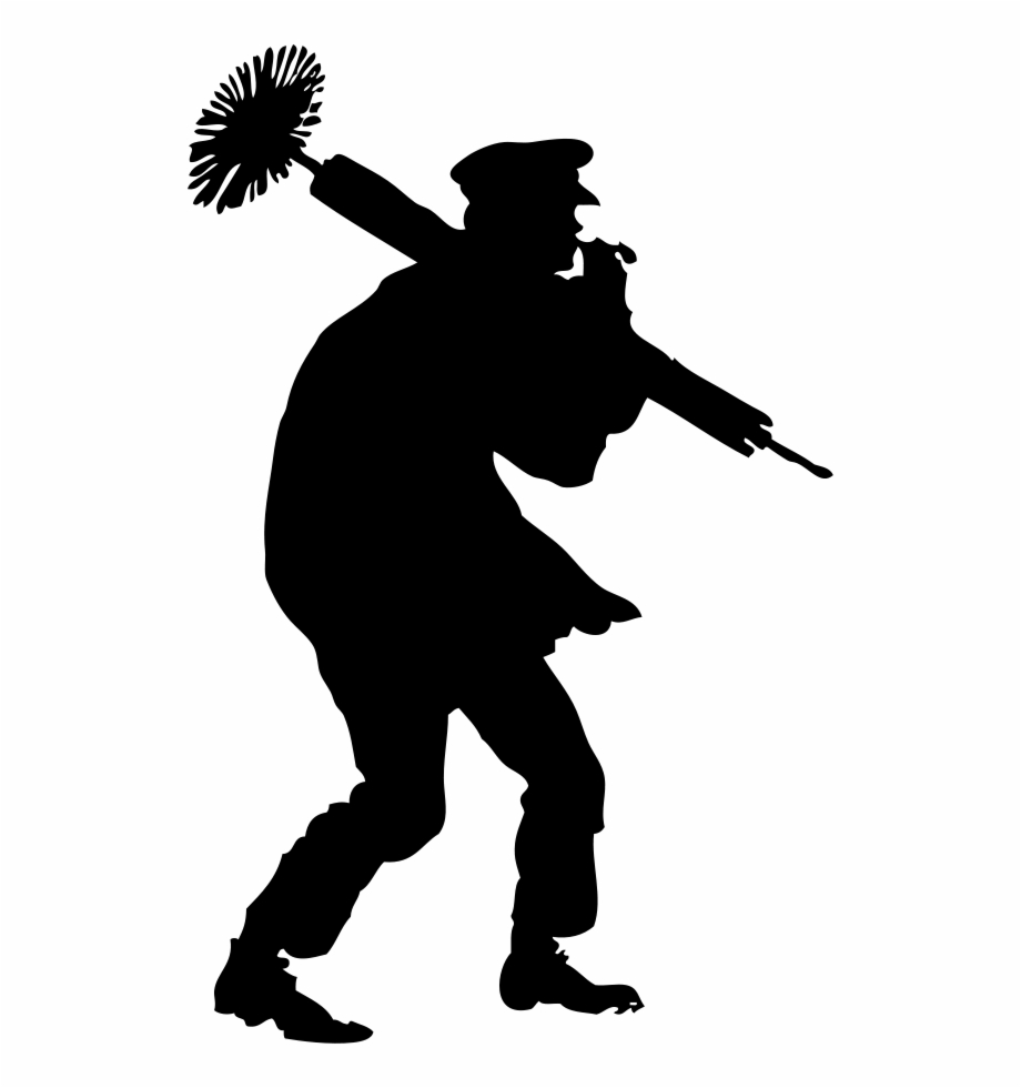 Chimney sweep silhoutte.