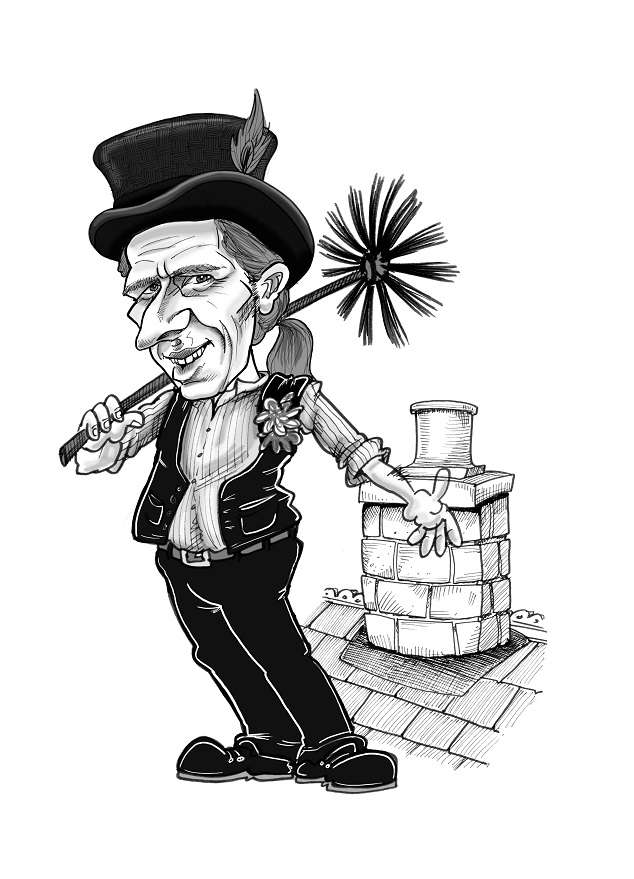 chimney sweep clipart inverted