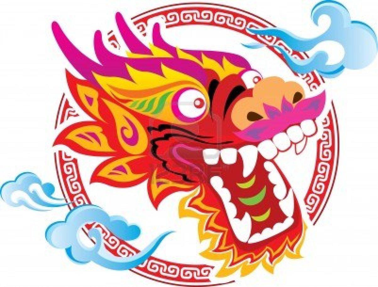 chinese dragon clipart cartoon
