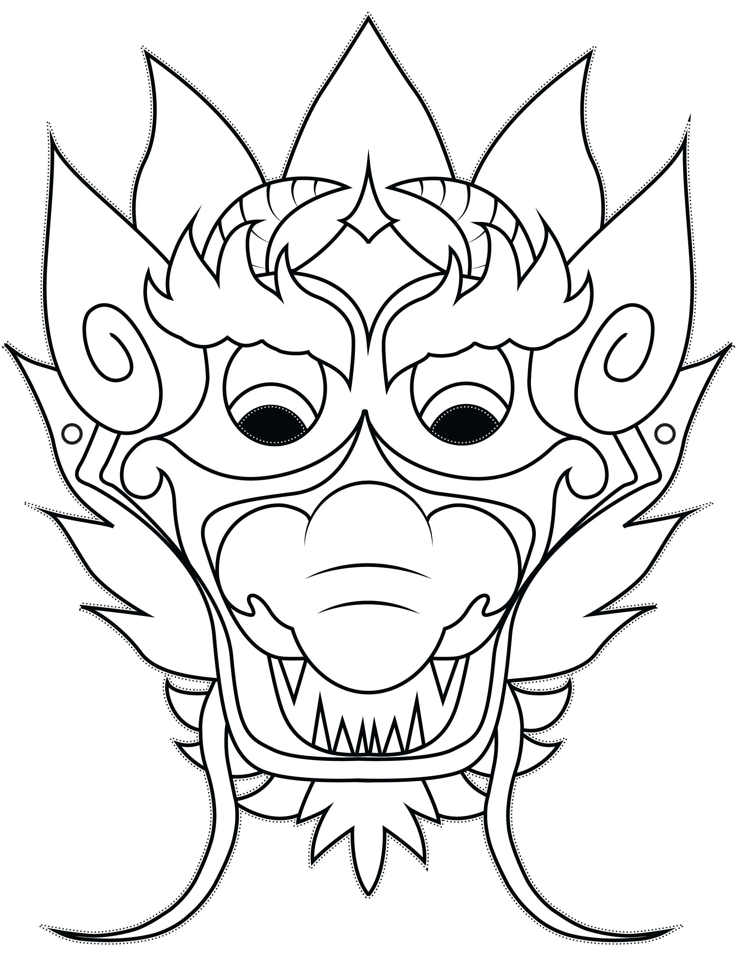 Dragon mask simple.