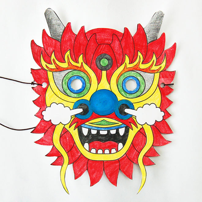 Chinese dragon mask.