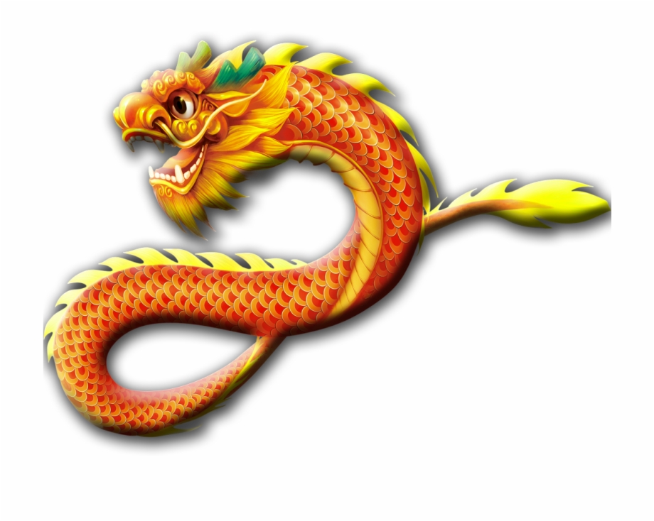 Golden chinese dragon.