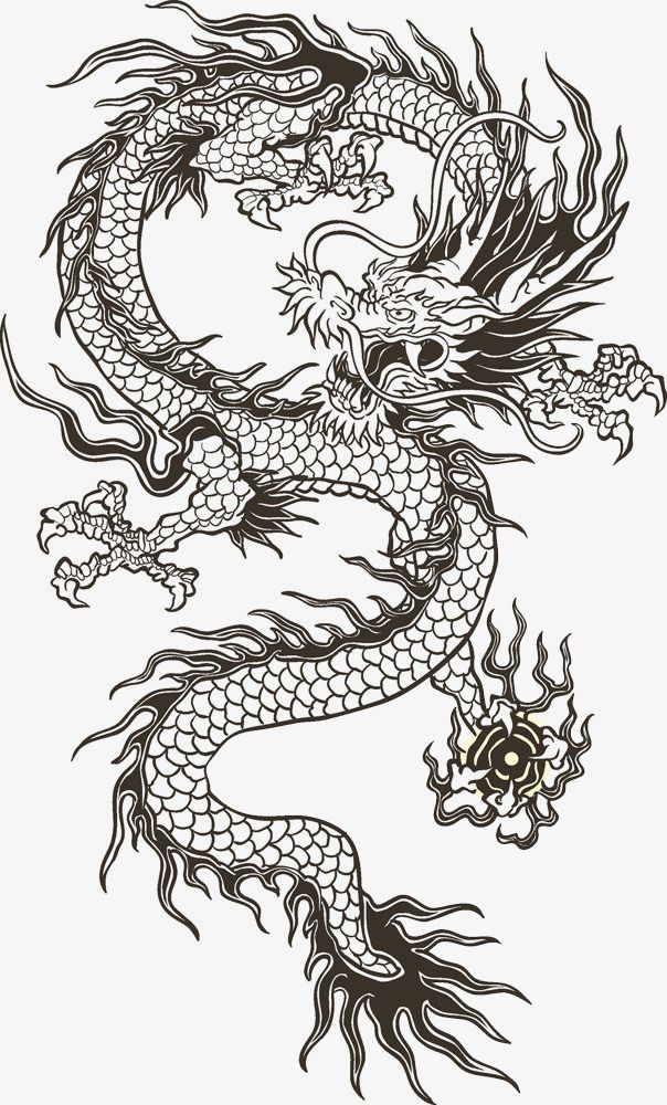 Chinese dragon totem.