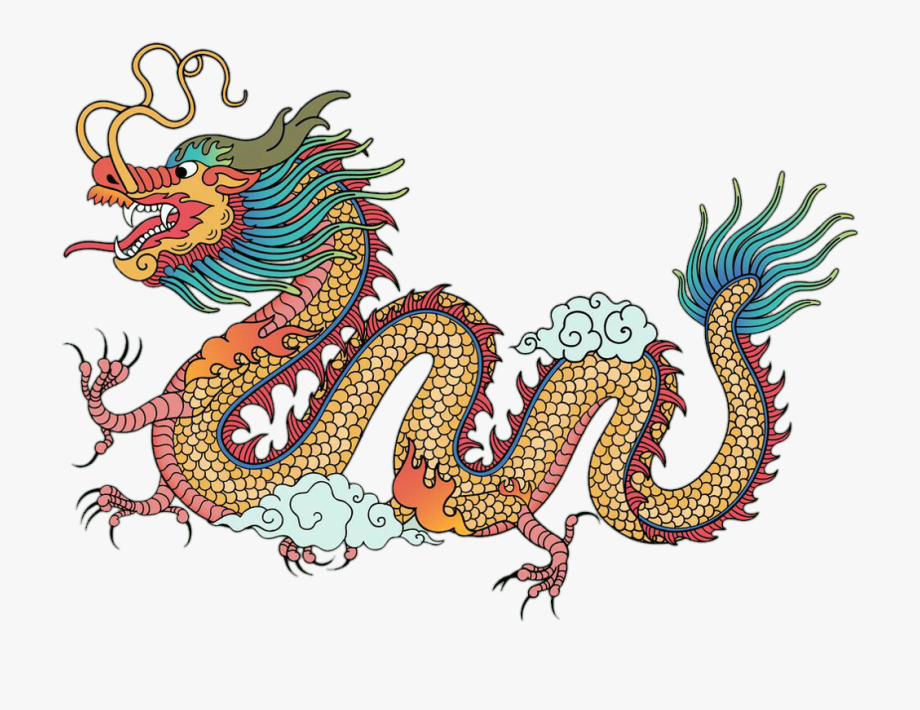 Dragon sticker chinese.