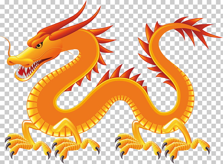 Chinese dragon yellow.