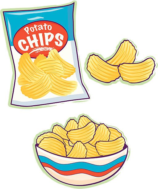 Image result for potato chips clipart