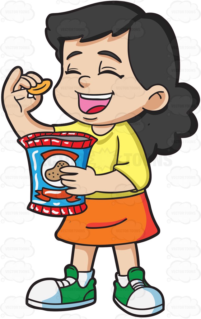 Cartoon Packet Of Crisps