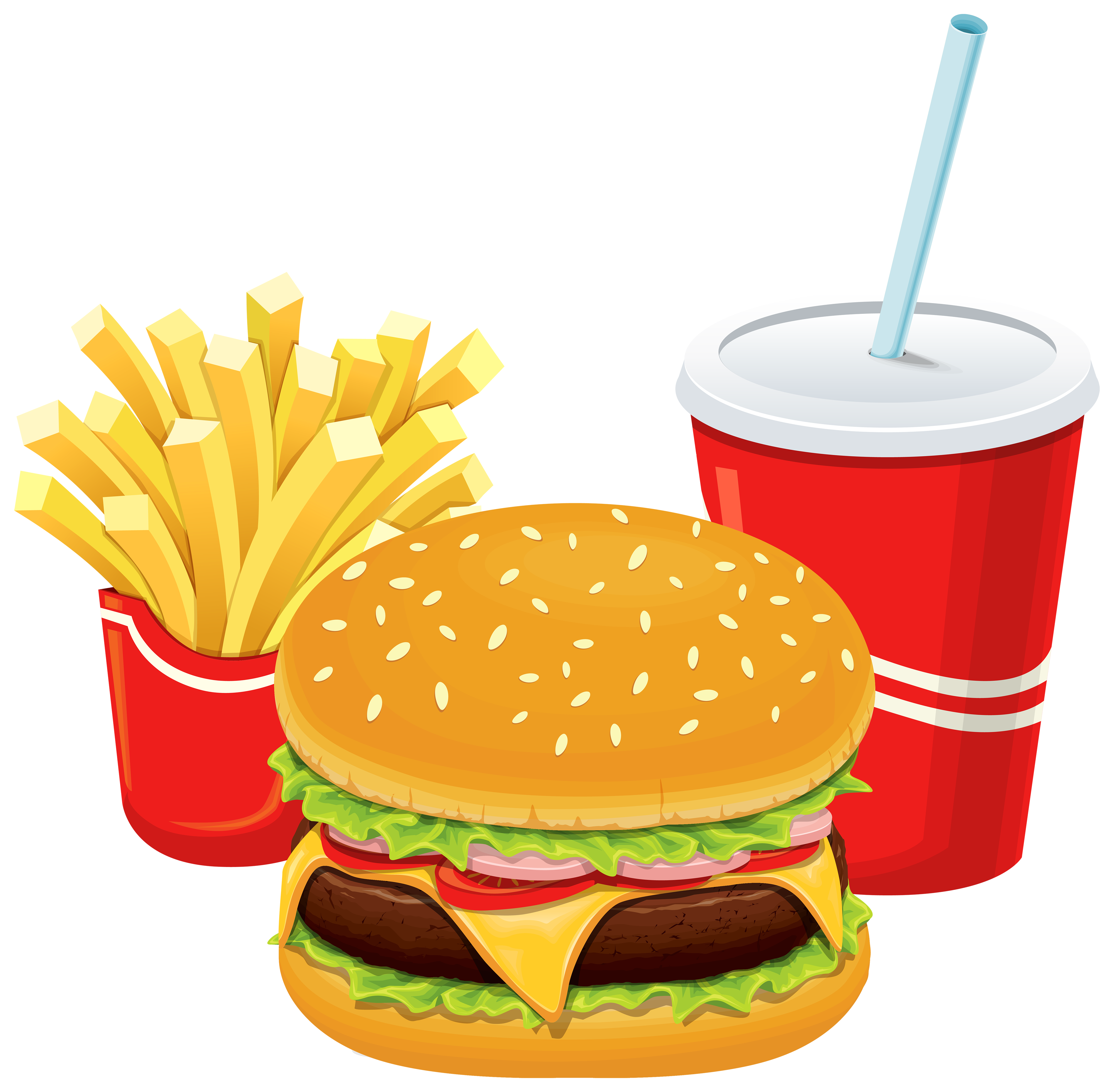 Fries clipart burger, Fries burger Transparent FREE for