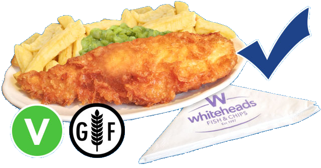 Whiteheads fish chips.