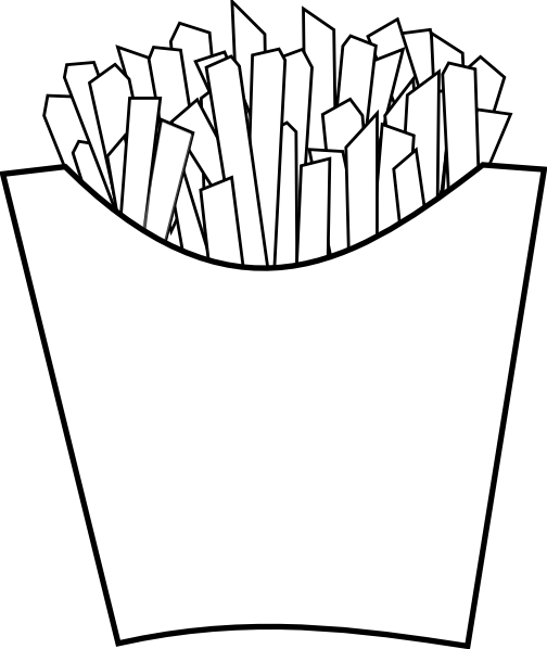 Chips Clipart Black And White