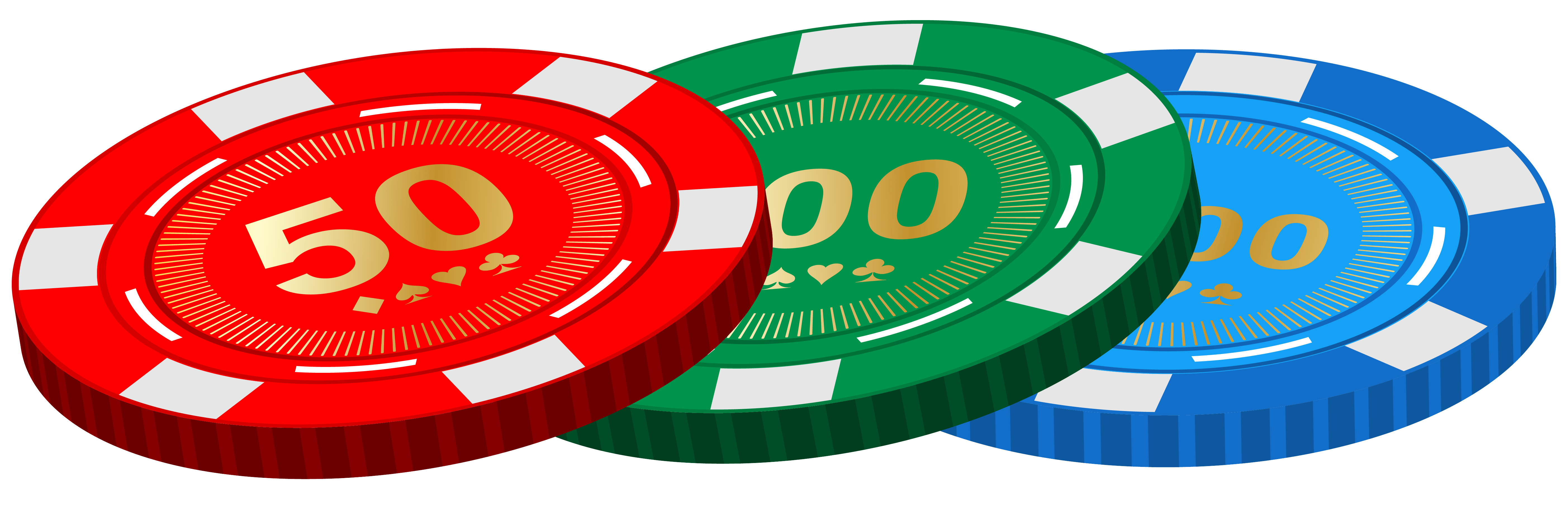 Casino poker chips.