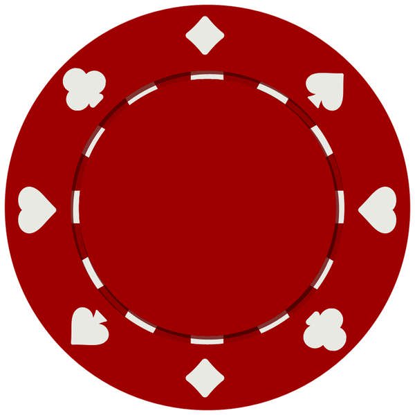 Clay poker chip.
