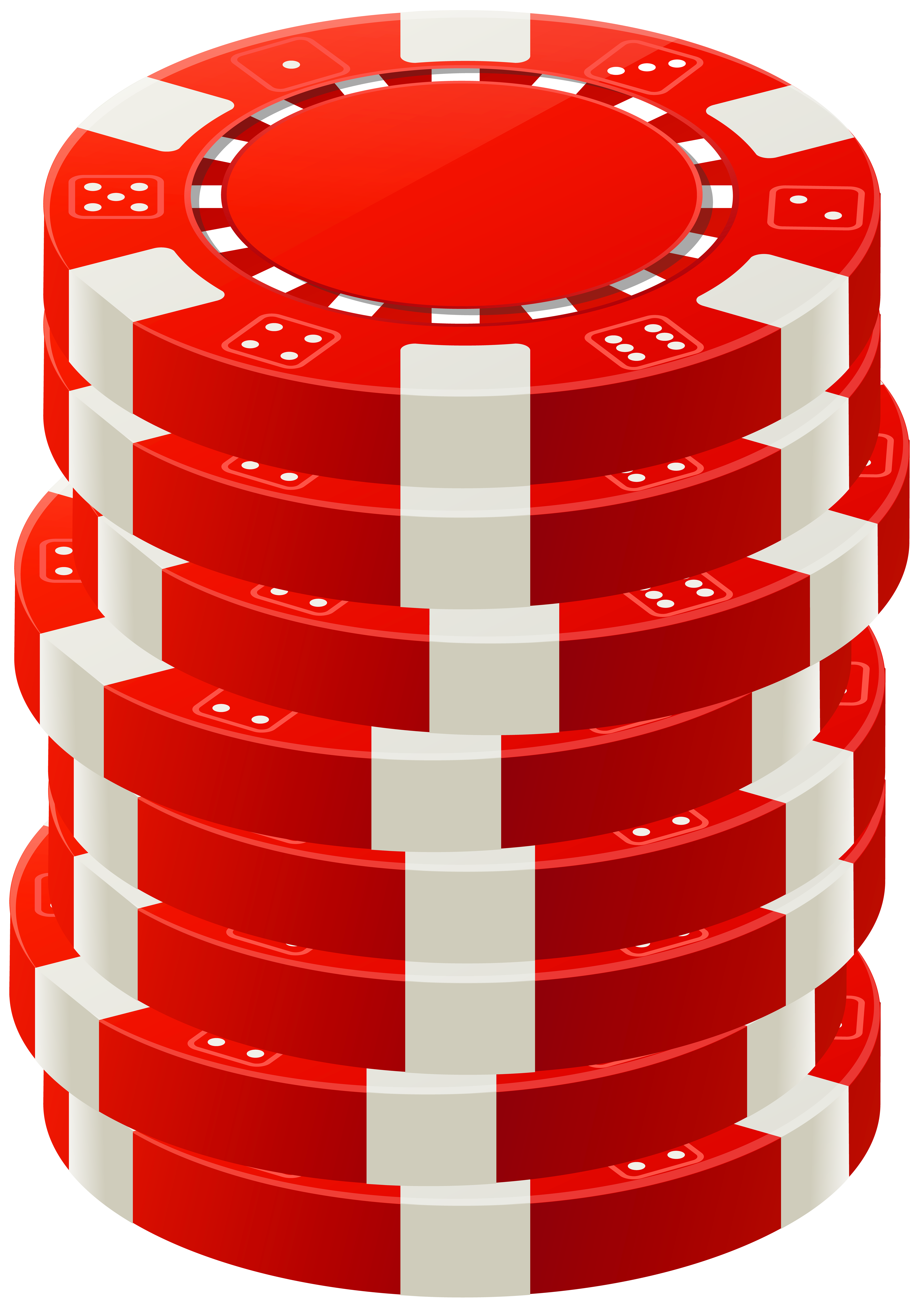 Red Poker Chips PNG Clip Art