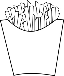Chips clipart black.