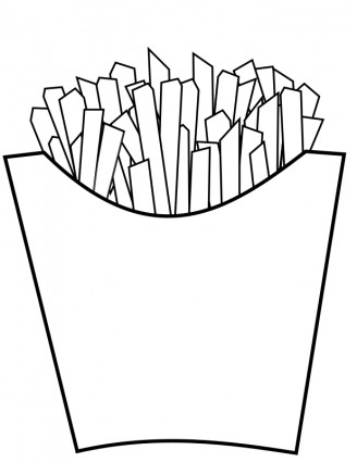 Chips clipart outline.