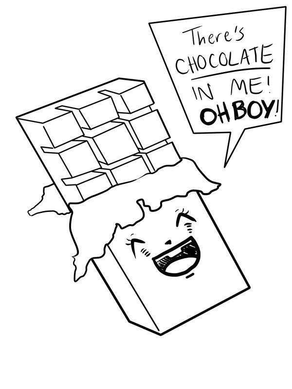 Chocolate bar drawing.