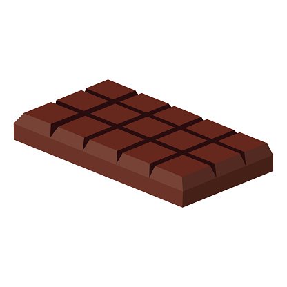 Tiles dark chocolate.