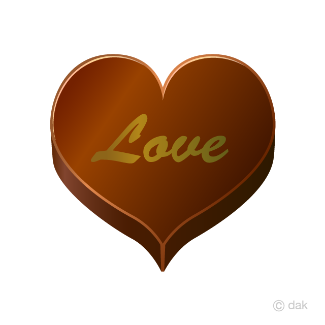 Free Heart Chocolate Clipart Image