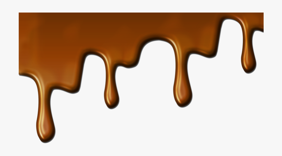 Melted chocolate dripping.