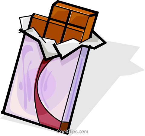 Chocolate bar Royalty Free Vector Clip Art illustration