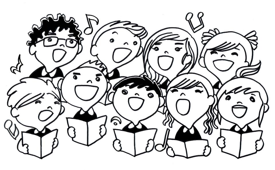 Chorus clipart junior choir, Chorus junior choir Transparent