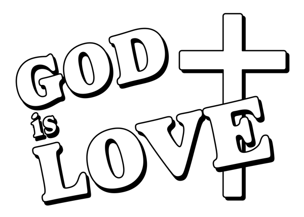 Christian clipart free black and white free