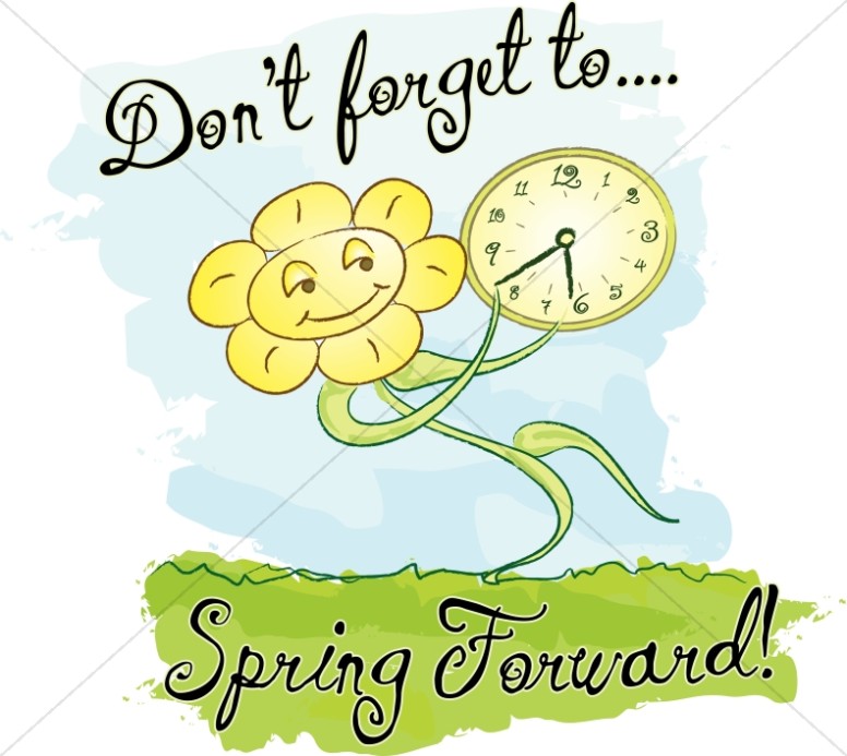 Spring Forward with Words and Happy Flower