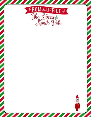 Free, Printable Letterhead for your Elf on the Shelf