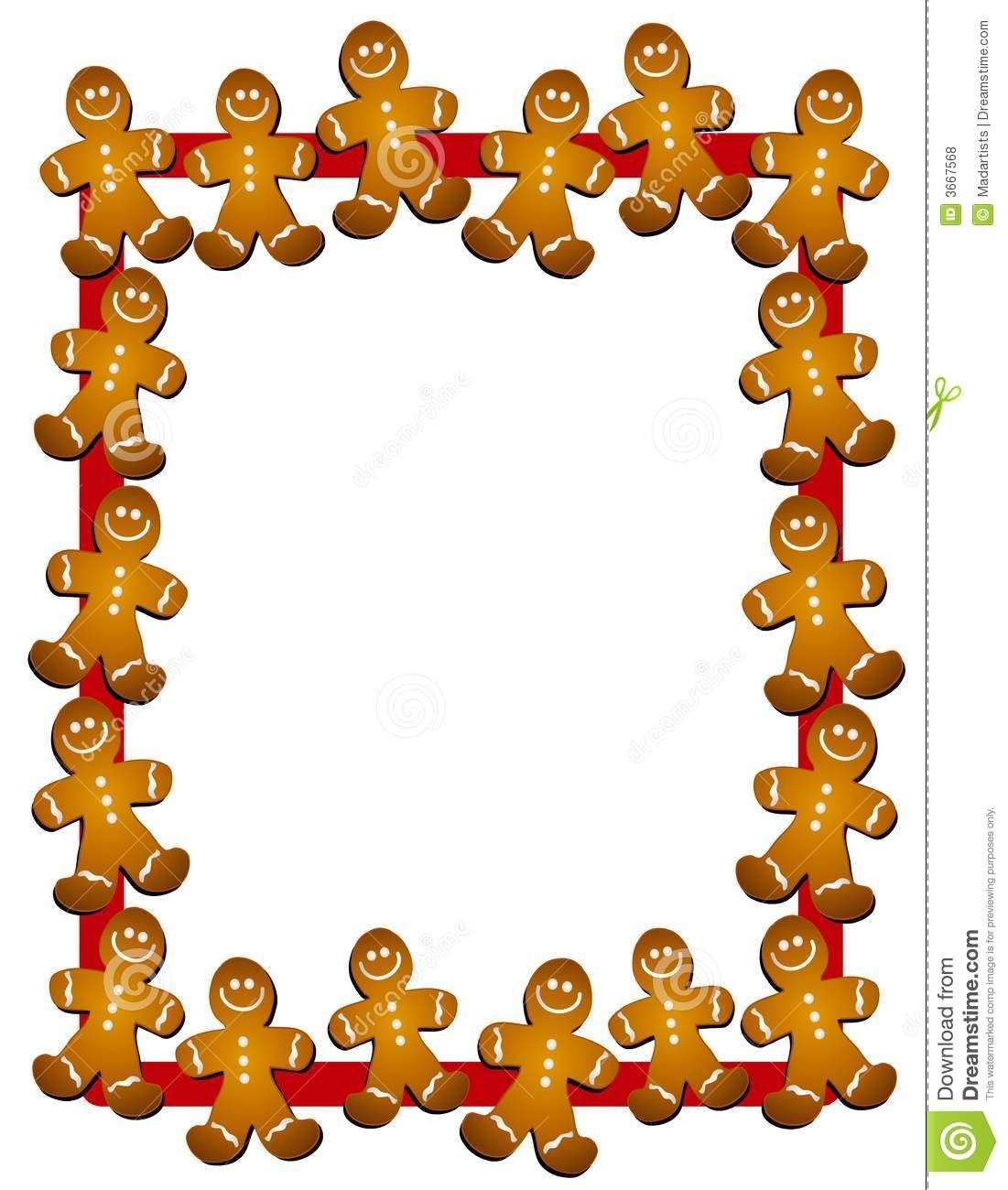 Gingerbread christmas clipart.