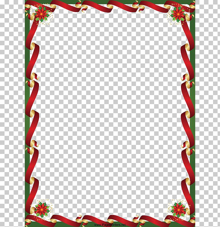 Christmas , Christmas Border, rectangular red and green