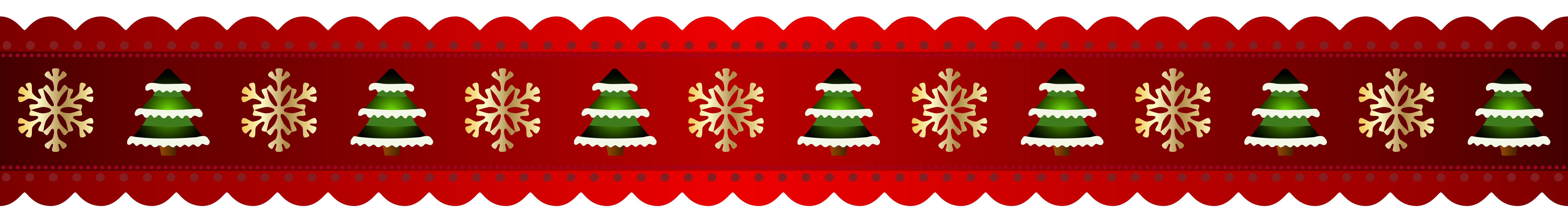 Red Christmas Border PNG Clip