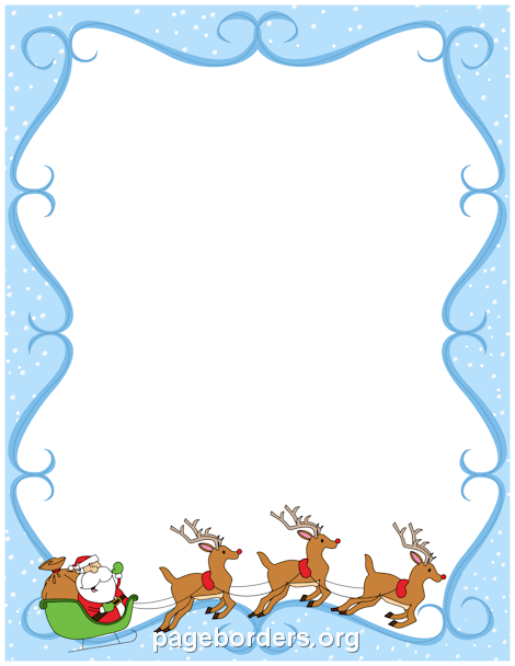 Reindeer border clip.
