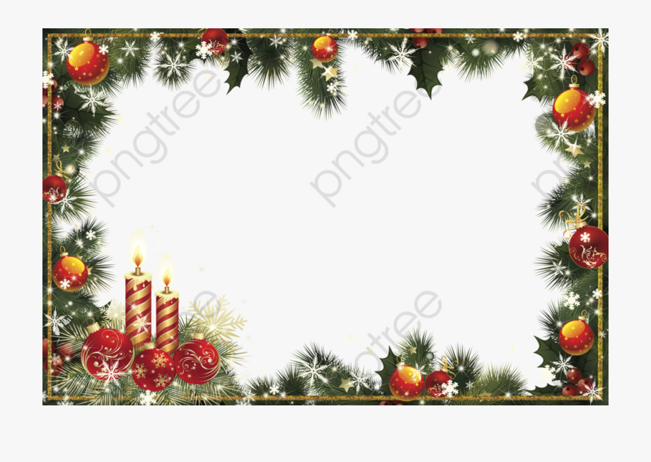 Christmas Border Clipart Transparent Background