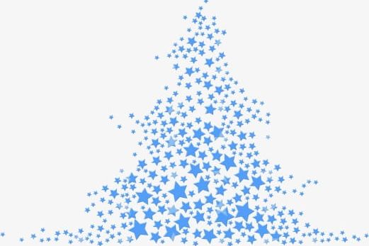 Blue Star Christmas Tree PNG, Clipart, Blue, Blue Clipart
