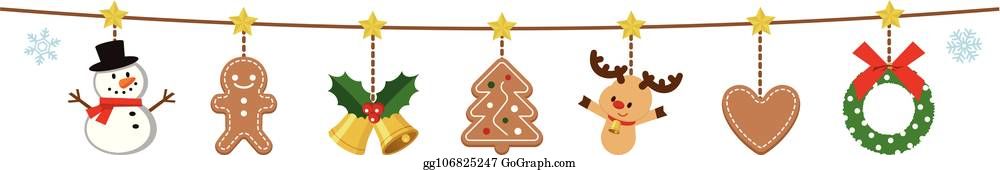 Christmas garland clip.