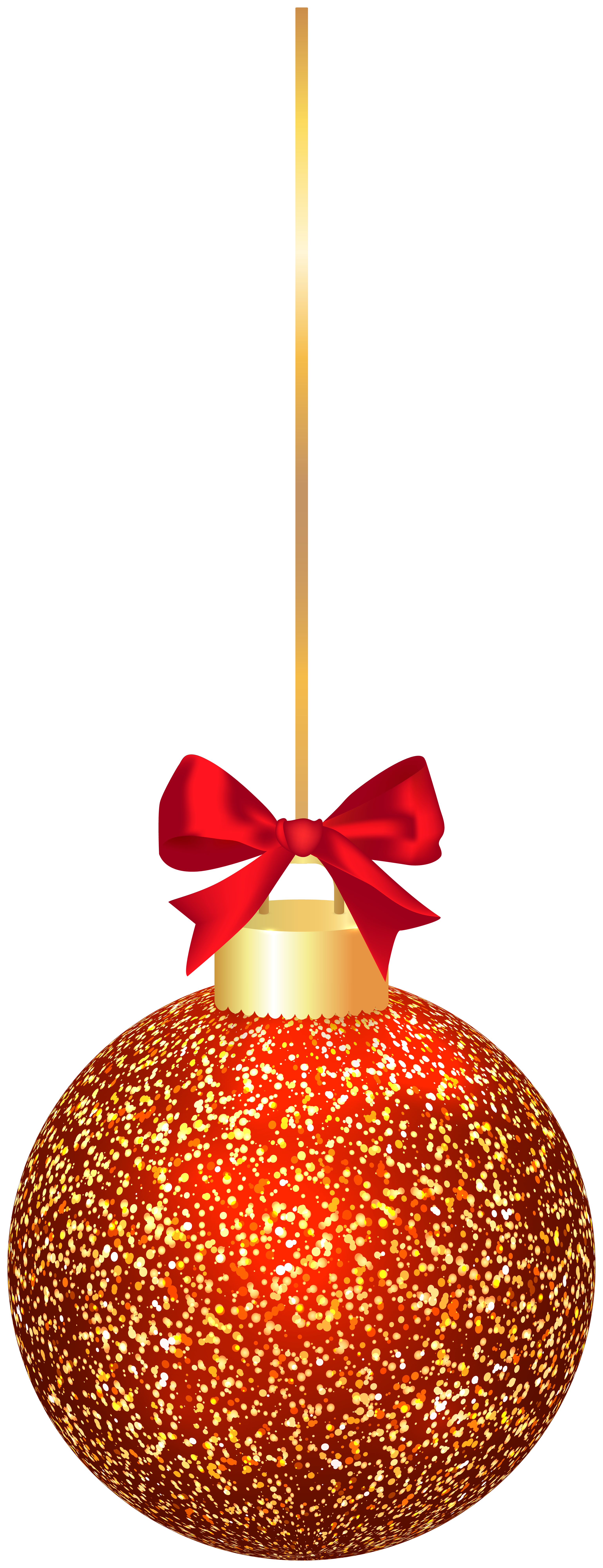 Elegant Christmas Red Ball PNG Clip Art