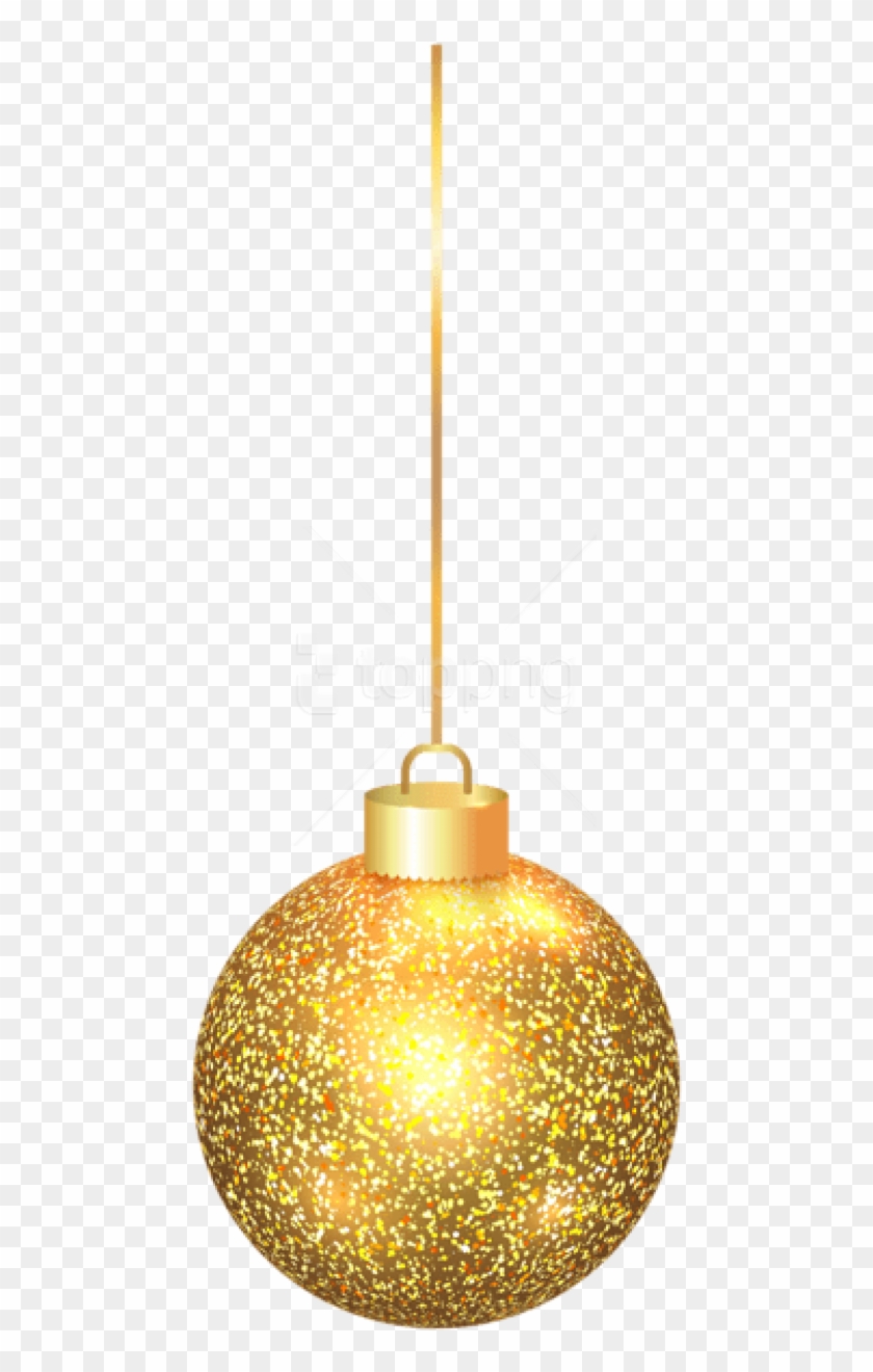 Elegant Christmas Gold Ball Png