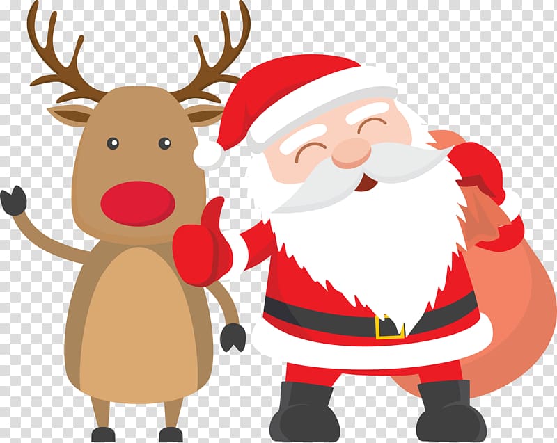 Santa claus reindeer.