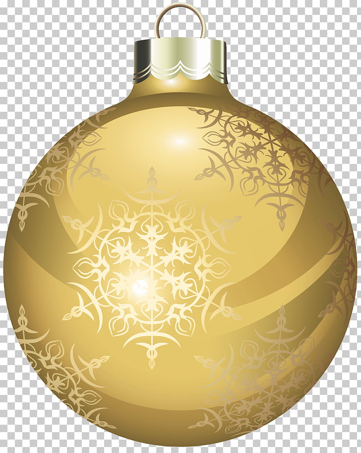 Christmas ornament , Transparent Gold Christmas Ball , brown